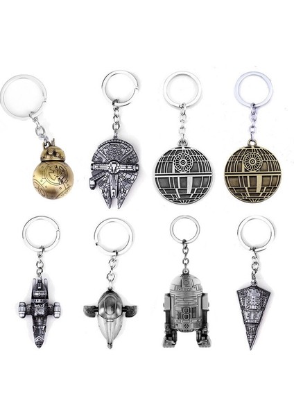 1 Adet Star Wars Anahtarlık Alaşım Millennium Falcon Savaş Gemileri Jedi Ustası Darth Vader Anahtarlık Figürler Oyuncak Çocuk Festivali Hediyeler (Yurt Dışından) fırsatları