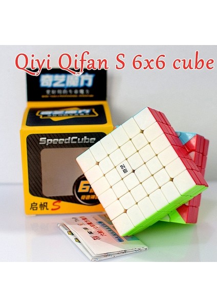 Çıkartmasız- Picube Qiyi 6X6X6 Sihirli Küp Qifan 6x6 7x7 8x8 9x9 Profesyonel Sihirli Hız Küp Etiketsiz Yapboz Oyunları Cubo (Yurt Dışından)