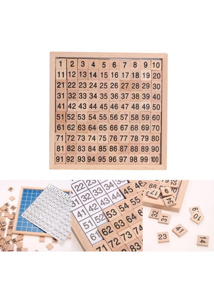 Montessori Eğitim Ahşap Oyuncaklar 1-100 Haneli Bilişsel Matematik Oyuncak Öğretim Logaritma Sürümü Çocuk Erken Öğrenme Eğitici Hediyeler (Yurt Dışından)