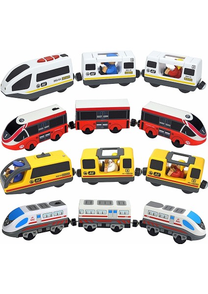 Elektrikli Tren Seti Lokomotif Manyetik Araba Döküm Yuvası Fit Tüm Marka Biro Ahşap Tren Rayı Demiryolu Çocuklar Için Eğitici Oyuncaklar (Yurt Dışından) modelleri