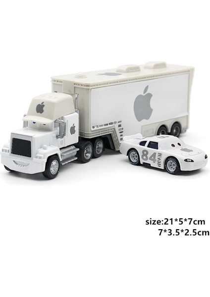 Disney Pixar Arabalar Yıldırım Mcqueen 2 Adet/grup No.84 Apple Mack Kamyon ve Racer Döküm Metal Alaşım Model Figürleri Oyuncaklar Çocuklar Için Hediye (Yurt Dışından) modelleri