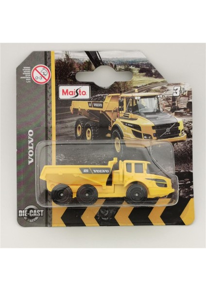 Maisto Döküm 1:64 Ölçekli 3in Mini Metal Volvo Inşaat Araçları Model Araba Damperli Ekskavatör Oyuncak Araba Çocuklar Için Koleksiyon Hediye (Yurt Dışından)