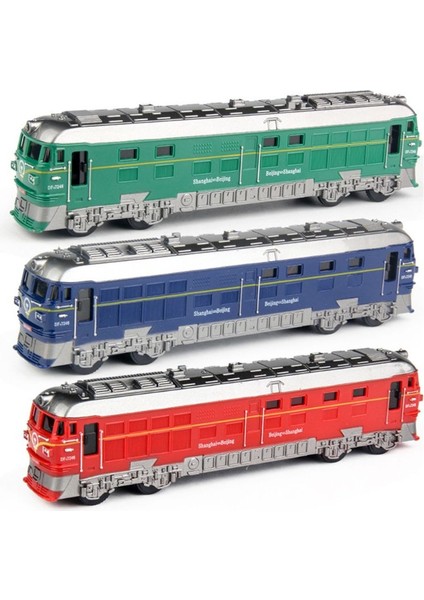 1:87 Simüle Alaşım Tren Lokomotif Modeli Geri Çekin Araç Oyuncak Sesler ve Işıklar ile Dıy Mimari Kum Masa Çocuk Ed (Yurt Dışından)