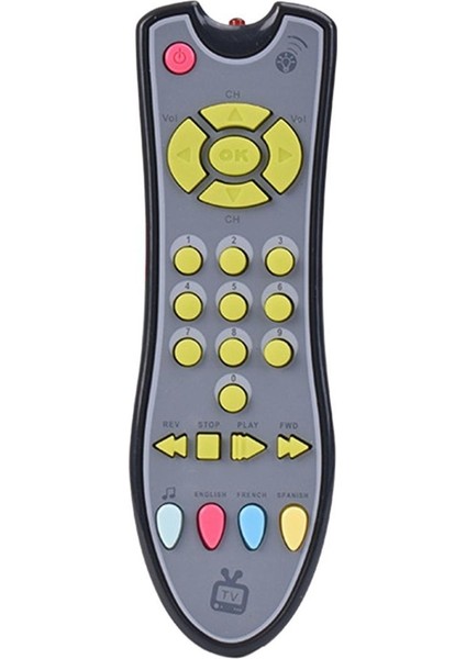 Bebek Tv Uzaktan Kumanda Oyuncak Gerçekçi Müzik Öğrenme Yürüyor Oyuncaklar Hids Gri 18*5.3*3 cm (Yurt Dışından)