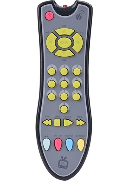 Bebek Tv Uzaktan Kumanda Oyuncak Gerçekçi Müzik Öğrenme Yürüyor Oyuncaklar Hids Gri 18*5.3*3 cm (Yurt Dışından)