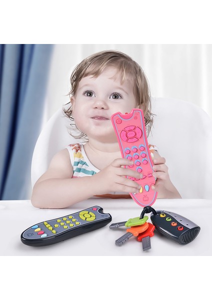 Bebek Tv Uzaktan Kumanda Oyuncak Gerçekçi Müzik Öğrenme Yürüyor Oyuncaklar Hids Gri 18*5.3*3 cm (Yurt Dışından)
