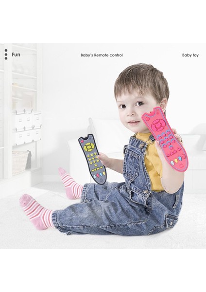 Bebek Tv Uzaktan Kumanda Oyuncak Gerçekçi Müzik Öğrenme Yürüyor Oyuncaklar Hids Gri 18*5.3*3 cm (Yurt Dışından)