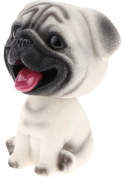 Mini Reçine Bobble-Head Köpek Heykelcik Araba / Ev Iç Dekorasyon Süsleme, Çocuk Oyuncak Hediye - Pug (Yurt Dışından) modelleri