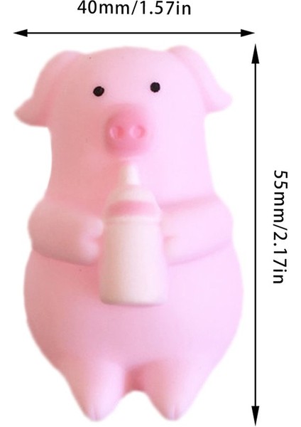Sevimli Pembe Çizgi Film Sıkma Çığlık Atarak Havalandırma Domuz Yavrusu Şişe Bebek (Yurt Dışından) modelleri