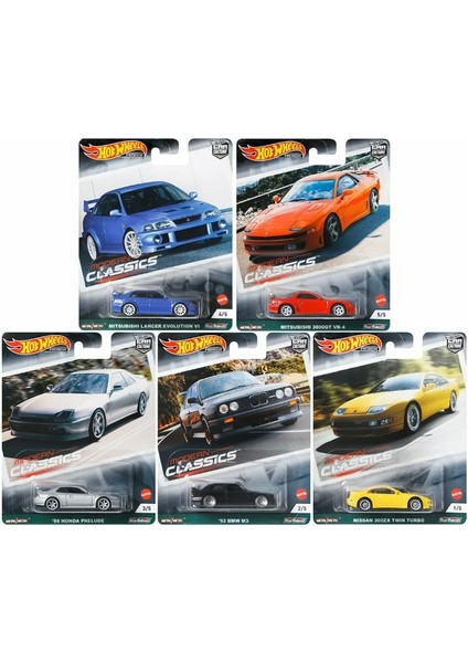 Hot Wheels Araba Kültürü Devre 98 Honda Prelude Mitsubishi 3000GT Vr-4 Nissan 300ZX Twin Turbo 1:64 Ölçekli Alaşım Araba Oyuncak FPY86 (Yurt Dışından) fiyatları