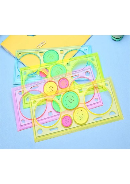 Çok Fonksiyonlu Geometrik Cetvel Boyama Çok Fonksiyonlu Kırtasiye Öğrencileri Çizim Oyuncaklar Bulmaca Spirograph Çizim Araçları (Yurt Dışından)