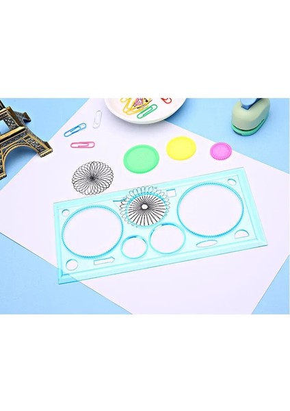 Çok Fonksiyonlu Geometrik Cetvel Boyama Çok Fonksiyonlu Kırtasiye Öğrencileri Çizim Oyuncaklar Bulmaca Spirograph Çizim Araçları (Yurt Dışından) modelleri