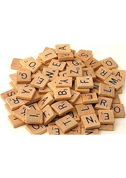 Ahşap Scrabble Fayans Siyah Harfler Sayılar El Sanatları Için Ahşap Alfabe Bebek Çocuk Erken Eğitim Öğrenme Bilişsel Oyuncaklar (Yurt Dışından)