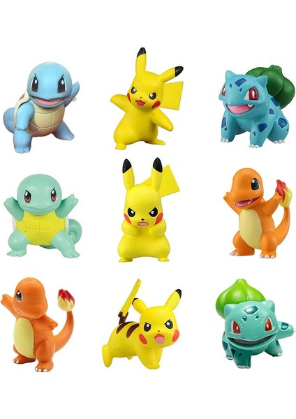 Birinci Nesil Anime Figürleri Squirtle Charmander Bulbasaur Pikachus Aksiyon Figürü Bebek Oyuncak Karikatür Pokemones Şekil Oyuncaklar Hediye (Yurt Dışından) modelleri