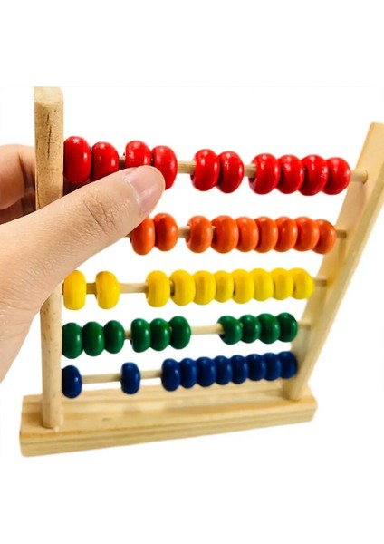 Çocuklar 5-Row Ahşap Boncuk Abaküs Sayısı Çerçeve Matematik Öğrenme Eğitim Bulmaca Oyuncak Sayma Istihbarat Geliştirmek Çocuk Montessori Oyuncak (Yurt Dışından) fiyatları