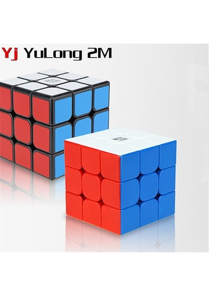 Stickerless-Yongjun Yulong V2 M 3X3X3 Manyetik Hız Küp 3x3 2 M Sihirli Küp Bulmaca Profesyonel Eğitici Oyuncaklar Çocuklar Için Hediye (Yurt Dışından)