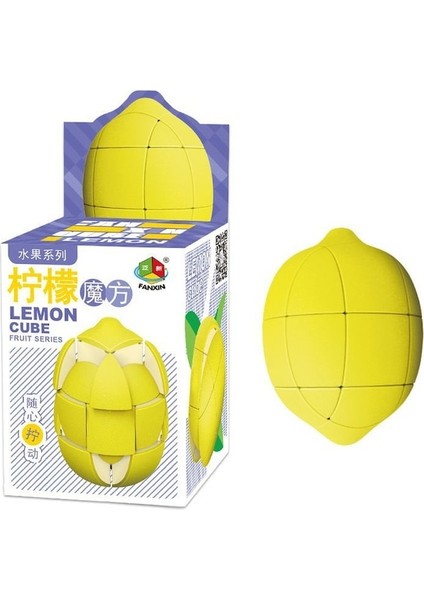 Orange-Fanxin Meyve Küpü Muz Elma Armut Portakal Limon Şeftali Etiketsiz Cubo Magico Eğitici Bulmaca X'mas Hediye Fikri (Yurt Dışından)