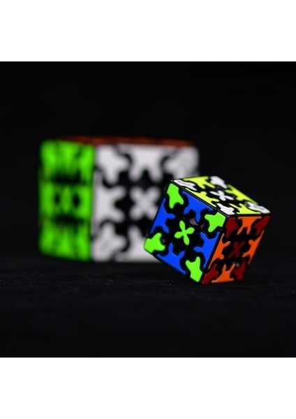 G-Qiyi Mini 3X3X3 Sihirli Küp Anahtarlık Küçük Ekmek Jöle Akçaağaç Yaprağı Dişli Pyraminx Anahtarlık Serisi Sihirli Küp Çocuk Eğitici Oyuncaklar (Yurt Dışından)