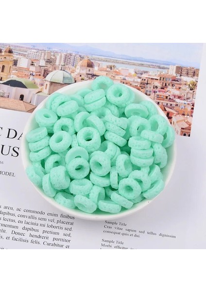Yeni 10 Adet/grup Balçık Charms Karışık Reçine Şeker Çörek Boncuk Balçık Boncuk Ipli Kese ile Slimes Için Katkı Maddeleri Yapımı Malzemeleri (Yurt Dışından)