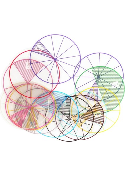 12 Adet Öğrenci Numaralı Kesirler Daire Cips Matematik Öğrenme Eğitim Çocuk Oyuncak Kesirler Öğrenme Aracı (Yurt Dışından) modelleri