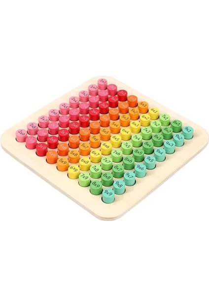 Çarpım Tablosu Ahşap 9 x 9 Çocuk Erken Eğitim Eğitici Oyuncaklar Ilkokul Öğrencilerinin Matematiksel Aritmetik (Yurt Dışından)