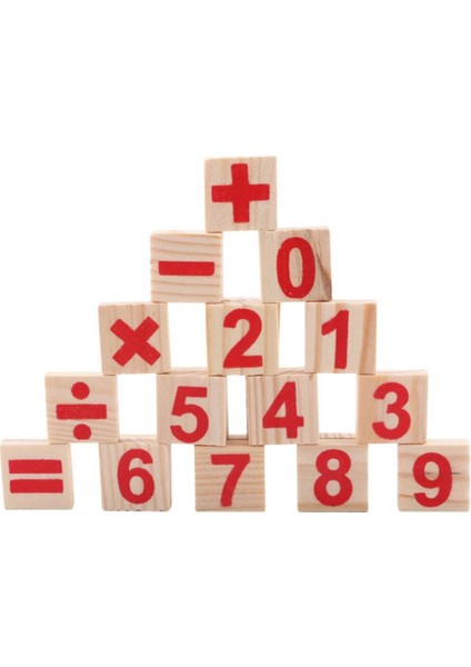 Okul Öncesi Ahşap Matematiksel Zeka Sopa Erken Öğrenme Sayma Oyuncak Çocuklar Yapı Taşları Montessori Matematik Hediye (Yurt Dışından)