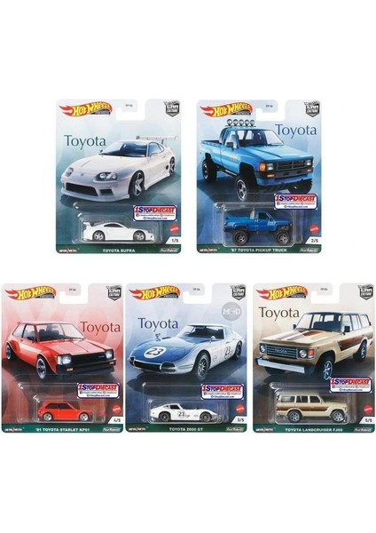 Hot Wheels Araba Kültür Devre Efsaneleri Araçlar Toyota Supra 2000 Gt Toyota Landcruiser FJ60 1:64 Ölçekli Alaşım Araba Oyuncak FPY86 (Yurt Dışından) fırsatları