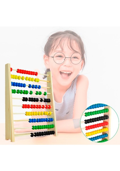 Çocuklar Ahşap Boncuk Abaküs Sayma Çerçeve Eğitici Matematik Öğrenmek Oyuncak Ebeveyn-Çocuk Etkileşimi Erken Eğitim Eğitici Oyuncaklar (Yurt Dışından)