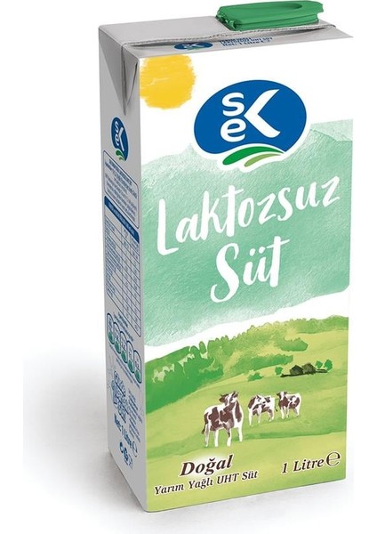 Laktozsuz Süt 1 L x 12