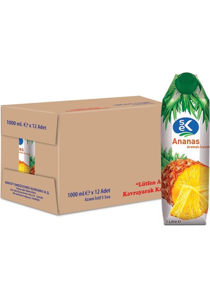 Ananas Aromalı Içecek 1 L x 12