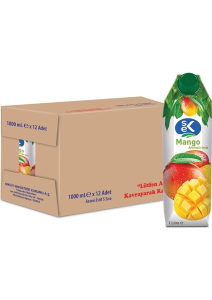 Mango Aromalı Içecek 1 L x 12