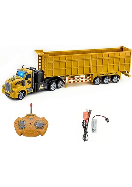 Rc Mühendislik Araba Rc Araba Traktör Elektrikli Ağır Taşıma Kamyonu Damperli Kamyon Çocuk Uzaktan Kumanda Trafik Araba Modeli Oyuncak (Yurt Dışından)
