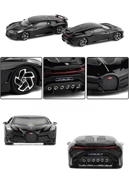 1:64 Bugatti La Voiture Noire Oyuncak Araba 1/64 Jkm Araç Minyatür Model Filibir (Yurt Dışından)