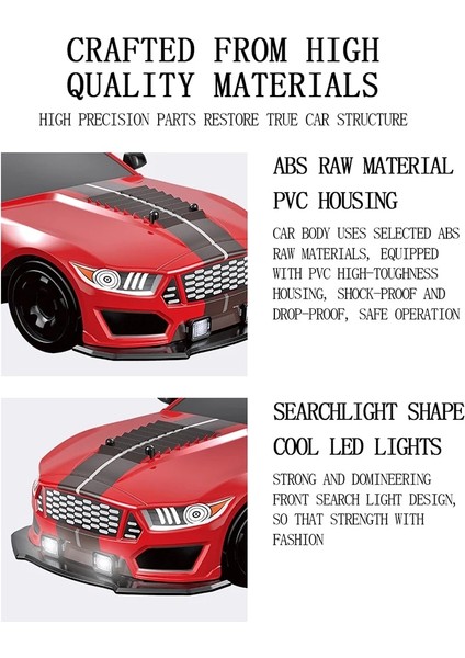 2.4g Drift Rc Araba 4WD Yüksek Hızlı Rc Drift Araba Oyuncak Uzaktan Kumanda Model Araç Araba Rc Araç Oyuncak Işık ve Sprey ile Çocuk Için (Yurt Dışından) fırsatları
