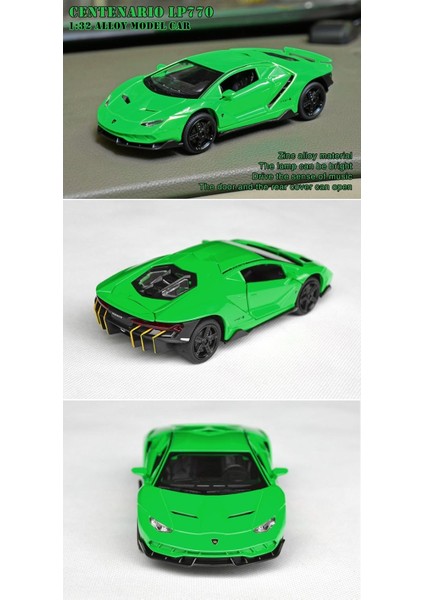 1:32 Supercar Çocuk Oyuncakları Döküm Alaşım Metal Araba Modeli Koleksiyonu Çocuk Oyun Aracı (Lbjn - Yeşil)1 (Yurt Dışından)