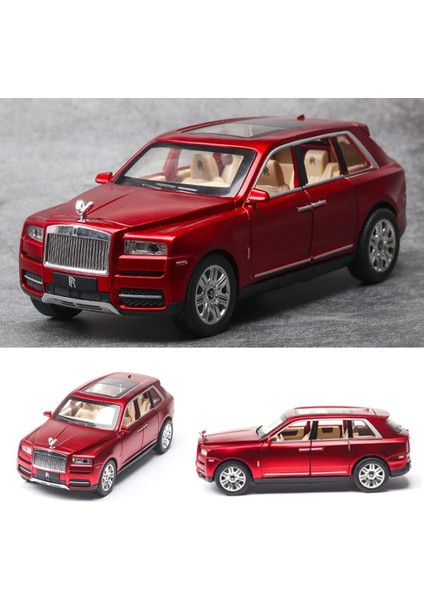 1/24 Rolls-Royce Cullinan Model Araba, Alaşım Döküm Koleksiyon Geri Çekin Oyuncak Araba Ses ve Işık ile Çocuklar Için Erkek Kız Doğum Günü Hediyesi1 (Yurt Dışından)