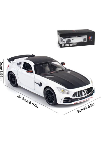 Zarif Araba Modeli 1/24 Benz Amg Gtr Oyuncak Arabalar Model Araba, Çinko Alaşımı Ses ve Işık ile Geri Çekin Oyuncak Araba Çocuklar Erkek Kız Hediye Için. (Beyaz)1 (Yurt Dışından) fiyatları