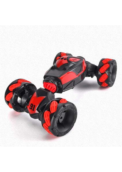 Elektrikli Rc Araba - 2.4g 4WD Rc Dublör Araba, Joystick Kontrolü, Hareket Algılama, 2 Şarj Edilebilir Pil, Erkekler ve Kızlar Için Hediye 6+1 (Yurt Dışından)
