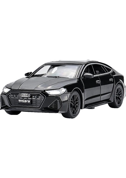 Eğitim Koleksiyonu Için Açılabilen Sesli ve Işıklı Kapısı Olan 1/32 Audi Rs6 Minyatür Döküm Oyuncak Araba Modeli (Yurt Dışından)