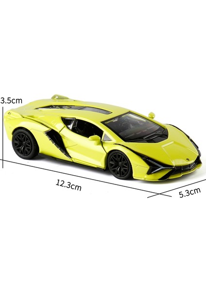 1/43 Lamborghini LP700 Sina Yarış Oyuncak Araba Modeli Rmz City Döküm Minyatür Serbest Tekerlek Geri Çekin (Yurt Dışından)