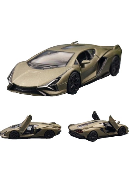 1/36 Lamborghini Sina Fkp Sina Yarış Oyuncak Araba Modeli Rmz City Döküm Minyatür Serbest Tekerlek (Yurt Dışından)