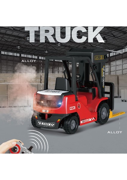 Uzaktan Kumandalı Kamyon Alaşım 2.4g 11 Kanal Uzaktan Kumandalı Forklift ve Vinç Combo 2 In 1 Uzaktan Kumandalı Vinç Forklift Oyuncak (Yurt Dışından)