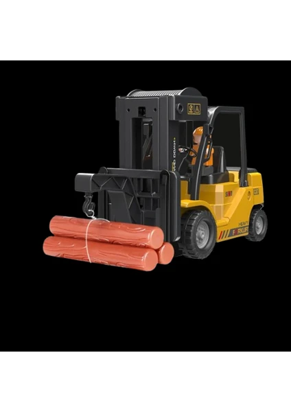 Uzaktan Kumandalı Kamyon Alaşım 2.4g 11 Kanal Uzaktan Kumandalı Forklift ve Vinç Combo 2 In 1 Uzaktan Kumandalı Vinç Forklift Oyuncak (Yurt Dışından)