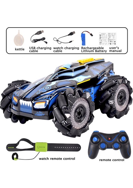 1/16 Rc Off-Road Araç 4x4, LED Farlı, Ölçekli Kaya Paletli 4WD 2.4g 50KM Yüksek Hızlı Drift Rc Canavar Kamyon Oyuncak (Yurt Dışından)