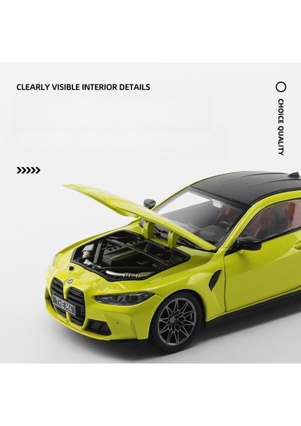 1/23 Bmw M4 G82 1:24 Döküm Alaşımlı Metal Oyuncak Araba (Yurt Dışından)