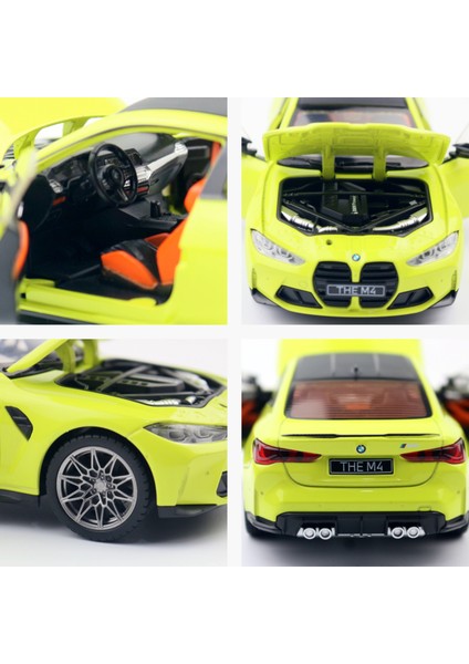 1/23 Bmw M4 G82 1:24 Döküm Alaşımlı Metal Oyuncak Araba (Yurt Dışından)