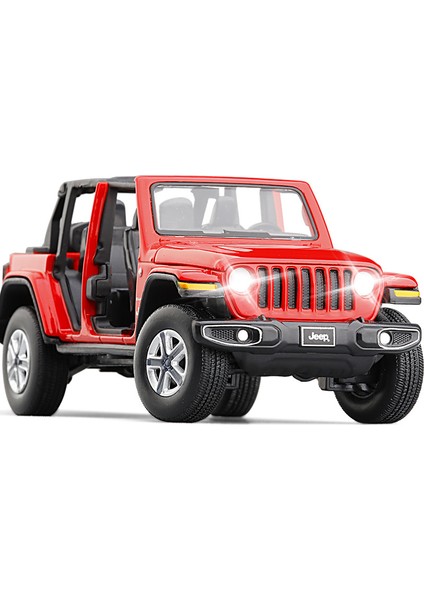1:32 Jeep Wrangler Sahara Döküm Oyuncak Araba Modeli Suv Minyatür Filibir Kapılar Açık (Yurt Dışından)