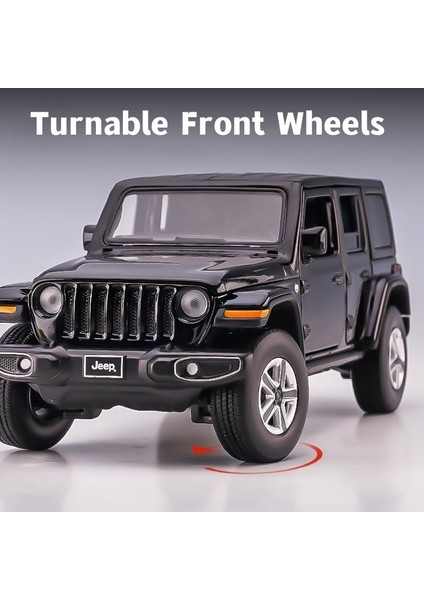 1:32 Jeep Wrangler Sahara Döküm Oyuncak Araba Modeli Suv Minyatür Filibir Kapılar Açık (Yurt Dışından)