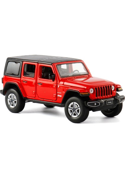 1:32 Jeep Wrangler Sahara Döküm Oyuncak Araba Modeli Suv Minyatür Filibir Kapılar Açık (Yurt Dışından)