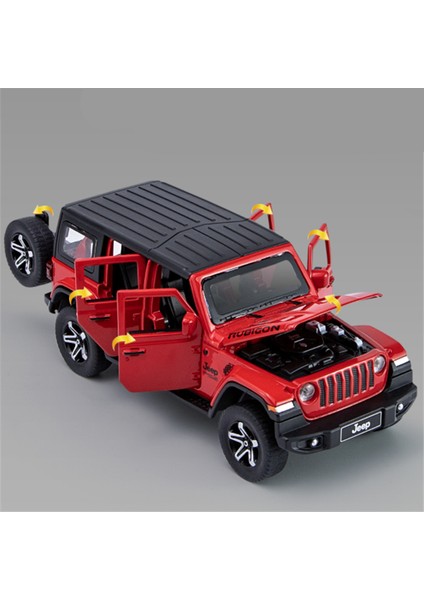 1:32 Jeep Wrangler Rubicon Alaşım Araba Modeli Döküm Metal Arazi Aracı (Yurt Dışından)